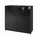 Vladon Sideboard Logan, Made in Germany, Kommode mit 2 T&uuml;ren, Schwarz...