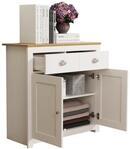 VCM Holz Kommode | Sideboard mit Dreht&uuml;ren und Schubladen | Ma&szlig;e ca. H. 81 x...