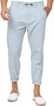 Indicode Herren Veneto Leinenhose aus Baumwolle und Leinen Stoffhose | Leichte