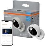 Osram SMART+ WiFi Kamera 4MP 2K QHD, Nachtsicht 7m, Zwei-Wege-Audio, microSD 256GB,