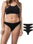 Snocks Brazilian Slip Damen aus Bio-Baumwolle (3er Pack) - Damenunterw&auml;sche mit
