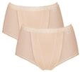 Sloggi Damen Unterhose Control Maxi , 2-Pack, 44, Skin