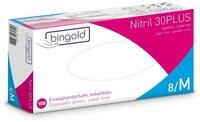 BINGOLD Nitrilhandschuhe 30PLUS in kobaltblau | 100 St&uuml;ck Einmalhandschuhe in...