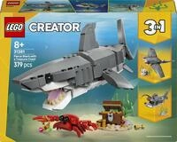 LEGO Creator 3in1 Wilder Hai mit Schatztruhe 31381 | Spielzeug ab 8 Jahren f&uuml;r