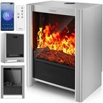 TRESKO&reg; Elektrokamin mit Heizung, Fernbedienung & Smart Home WiFi App 2000W