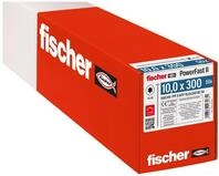 fischer PowerFast II WTP 10,0 x 300, kraftvolle Holzbauschraube mit Tellerkopf,