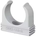 OBO Bettermann Quick-Schelle | M20 | 100 St&uuml;ck, Grau Leuchtend