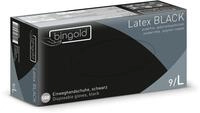 Einmalhandschuhe Latex Black puderfrei, Gr&ouml;&szlig;e L, 100-er Pack