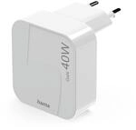 Hama GaN Schnellladeger&auml;t 40W (2X USB-C, Power Delivery, faltbares Mini USB-C
