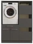 Laundreezy Waschmaschinenschrank und W&auml;scheschrank, Anthrazit -