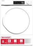 SHARP KD-NHA8S6PWE-DE W&auml;rmepumpentrockner (8 kg, EEK E), (15 Trockenprogramme,...