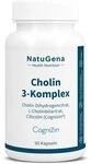 NatuGena Cholin-3-Komplex &ndash; L-Cholinbitartrat, Citicolin | 90 Kapseln | Mit...