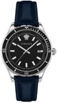 Versace HELLENYIUM Gent Uhr f&uuml;r Herren in der Farbe Blau mit Armband aus Leder,