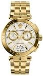 Versace Herrenuhr Analog Quarz mit Edelstahlarmband VE1D01920, Silber grau, Mode