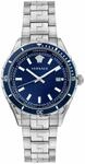 Versace - Herren-Armbanduhr Quarz Mode Armband und Geh&auml;use aus Edelstahl Farbe Grau