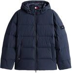 Tommy Hilfiger Herren Pufferjacke Down Hooded Wasserabweisend, Blau (Desert Sky), XXL