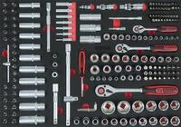 KS Tools 1/4'+3/8'+1/2' Steckschl&uuml;ssel-Satz, 195-tlg. in 1/1 Systemeinlage