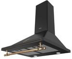 Cappa a parete decorativa retr? - AMICA - OKC6212RA - 76/104 x 60 x 50 cm - Nero