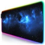 TITANWOLF - RGB Gaming Mauspad - LED Schreibtischunterlage - 800x300 mm - XXL