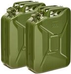 BW&reg; Benzinkanister Metall 2x 20 Liter - Kraftstoffkanister Olivgr&uuml;n - RAL...