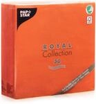 Papstar, 50 Servietten "ROYAL Collection" 1/4-Falz 40 cm x 40 cm nektarine, #84813