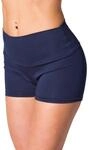 Alkato Damen Sport Shorts mit Hohem Bund | Alkato Sporthosen Hotpants Radlerhose