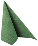 Papstar, 50 Servietten "ROYAL Collection" 1/4-Falz 40 cm x 40 cm dunkelgr&uuml;n