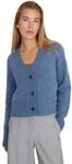 Style & Republic Damen V-Neck kurzer Cardigan aus 90% Merinowolle & 10% Kaschmir &ndash;