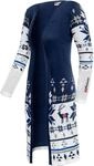 Nebulus Damen Jacke NOORS, warme Strickjacke, Strickmantel im Norweger-Style,