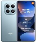 XIAOMI REDMI Note 15 5G Smartphone 8+256GB, 6000mAh, 108MP, Gletscherblau