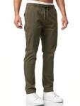 Indicode Herren Osborne Stoffhose aus 98% Baumwolle mit elsatischem Bund | Klassische