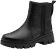 Tamaris Comfort Damen Stiefeletten mit Stretch-Anteil Glitzerdetails, Schwarz (Black