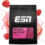 ESN Designer Whey Protein Pulver, Eiwei&szlig;pulver, Erdbeercreme, 2000g, 1.0 kg, 33