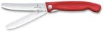 Victorinox Faltbares Picknickmesser mit Wellenschliff, 11 cm, Rot | Swiss Classic