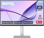 BenQ MA320UP 32 Zoll 4K Monitor mit Nano-Gloss-Beschichtung f&uuml;r MacBook, Dual-USB-C