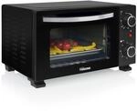 Kompakter Mini-Ofen 10 L, 800 W, Einstellbarer Thermostat, 60-Minuten-Timer,