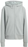 adidas Women's D4T Workout Full Zip Hooded Sweatshirt, Wonder Sage, L