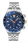 Versace Herren Uhr Armbanduhr Chronograph Edelstahl Hellenyium VE2U01024