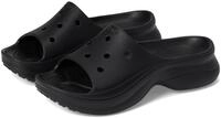Crocs Damen Bae Slide Plateau-Sandalen, Schwarz, 4