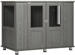 PawHut Hundek&auml;fig M&ouml;bel f&uuml;r Extra Gro&szlig;e Hunde 35kg 114 x 60 x 82 cm Grau |...