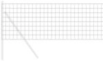 vidaXL Eurozaun 0,6 x 25 m PVC-beschichtetes Eisen Grau