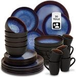 tectake&reg; 30tlg. Kombiservice 6 Personen, Steingut Geschirrset 6 Personen,