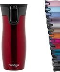 Contigo Thermobecher West Loop Autoseal, Edelstahl Isolierbecher, Reisebecher,