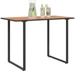 vidaXL Gartentisch Braun 100 x 55 x 70 cm Holz, Stylischer Tisch f&uuml;r Garten und