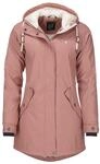 Dry Fashion Damen Regenmantel Malm&ouml; Fleece-Futter in Altrosa, Gr&ouml;&szlig;e 36 | Wind- &