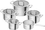 HENCKELS Pulse Kochtopfset 5-tlg,Glasdeckel, Induktion, Edelstahl | F&uuml;r alle