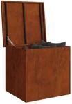 vidaXL Gartenlagerkissenbox Verzinkter Stahl 55 x 50,5 x 50 cm 117 L
