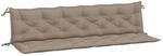 vidaXL Gartenbank-Auflagen 2 STK. Taupe 200x50x7 cm Oxford-Gewebe