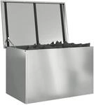 vidaXL Gartenlagerkissenbox Verzinkter Stahl 80 x 50,5 x 50 cm 175 L