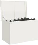 vidaXL Gartenlagerkissenbox Verzinkter Stahl 80 x 50,5 x 50 cm 175 L
